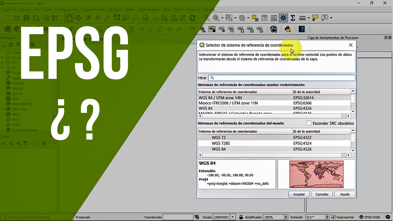 Código EPSG ¿Qué es y cómo obtenerlo?